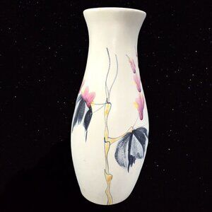 MODERNIST WEST GERMAN NIPPON OVOID VASE SIGNED 1940 POTTERY 10”T 3”W Vintage